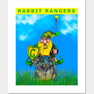 Dwarf Ranger Riding Rabbit Steed Art Posters and Art